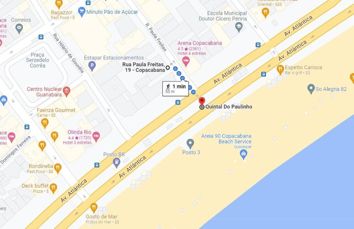 Pf12 - Studio A 1 Minuto Da Praia De Copacabana Rio de Janeiro Eksteriør billede